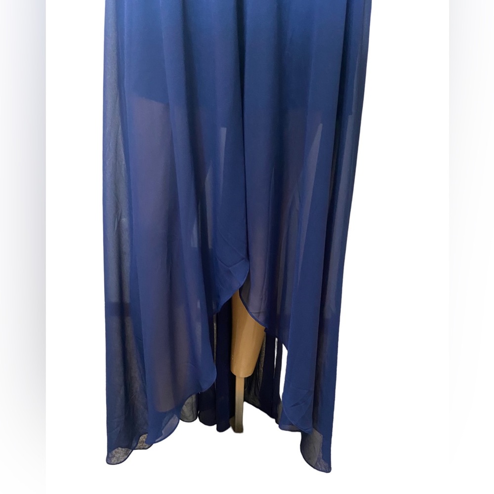 Ali & Jay Bohemian Rhapsody Navy Blue Cutout High-Low Dress - Picture 8 of 9
